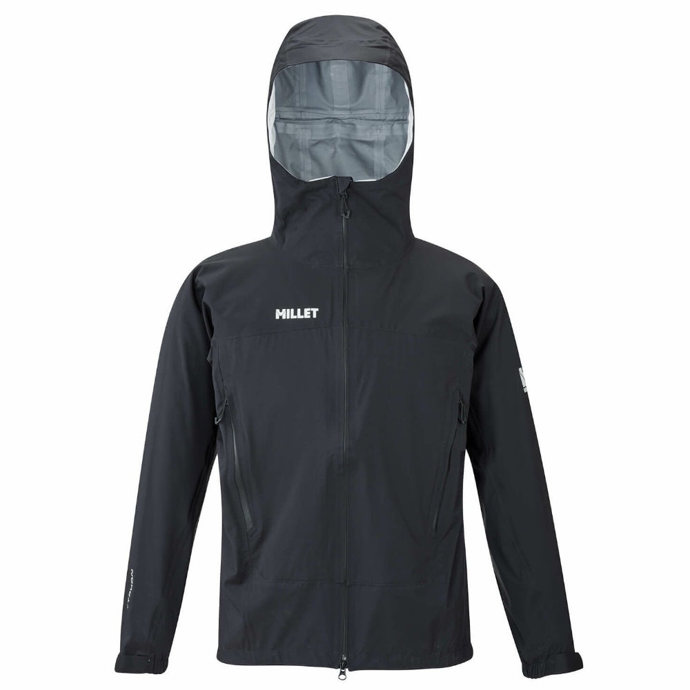ミレー ティフォン ストレッチ ジャケット メンズ ブラック レインジャケット MIV03168-N0247|アウトドアZONE