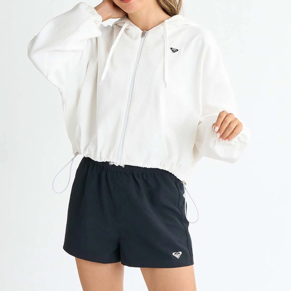 ROXY ロキシー ラッシュガード ラッシュパーカー レディース Roxy SEASIDE BLUE RLY251049-WHT|スイム&マリンZONE