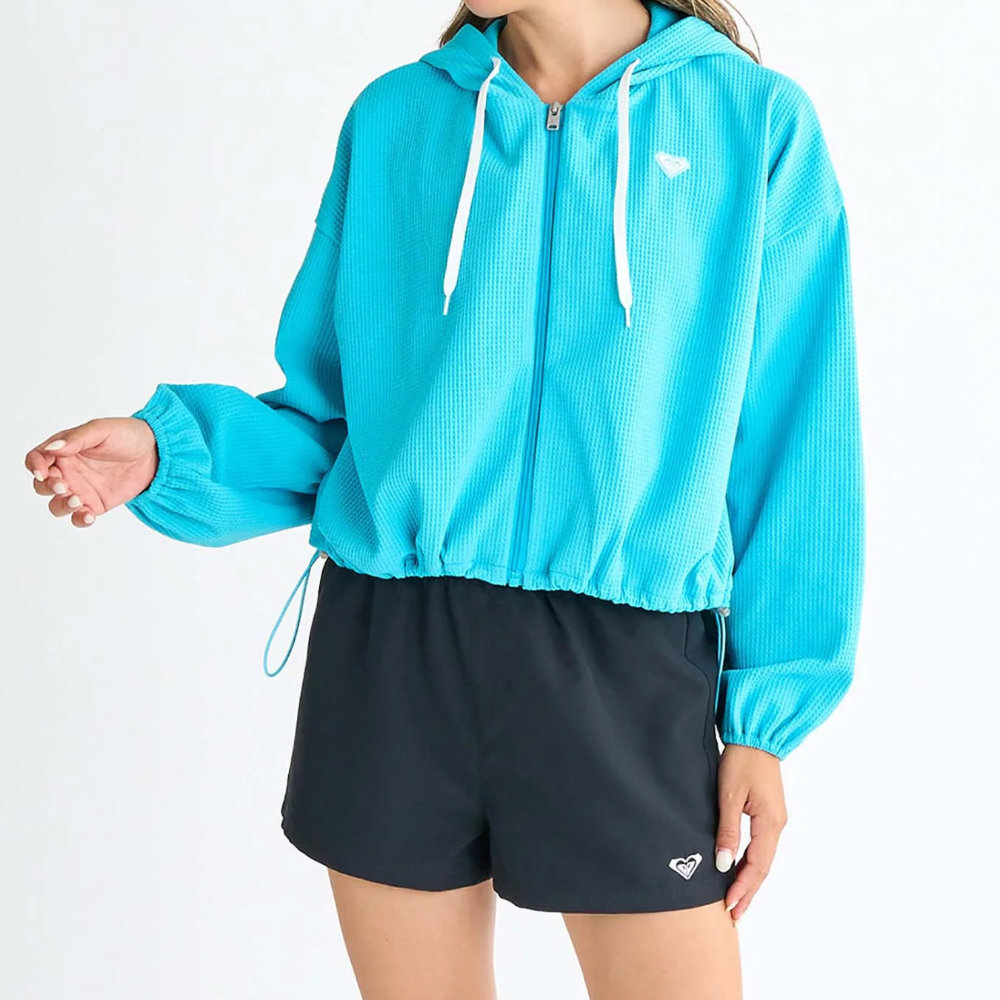 ROXY ロキシー ラッシュガード ラッシュパーカー レディース Roxy SEASIDE BLUE RLY251049-TRQ|スイム&マリンZONE