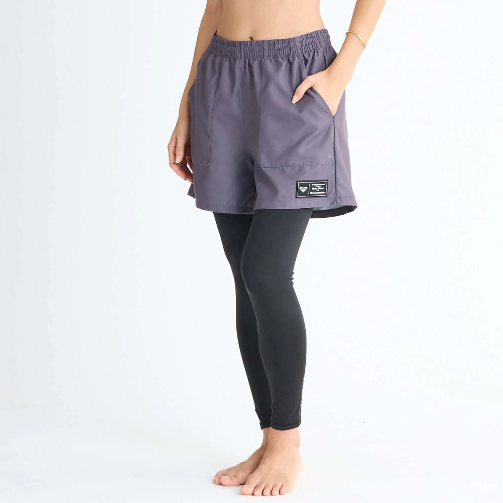 ロキシー ボードショーツ ラッシュレギンス セット レディース Roxy DARING DISCOVERIES RLY251047-GRY|スイム&マリンZONE