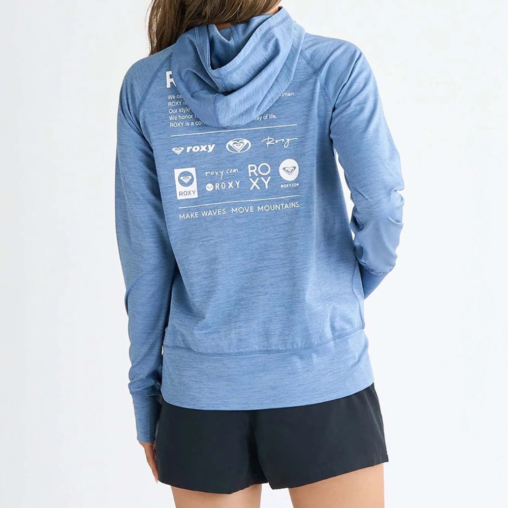 ROXY ロキシー ラッシュガード ラッシュパーカー レディース Roxy HISTORICAL LOGO HOODIE RLY251032-BGR|スイム&マリンZONE