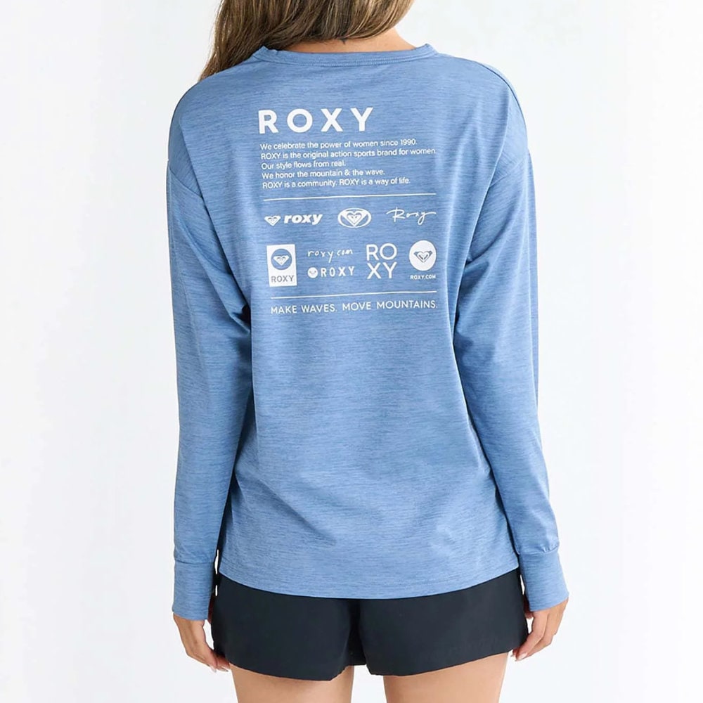 ROXY ロキシー ラッシュガード ラッシュTシャツ 長袖 レディース Roxy HISTORICAL LOGO RLY251036-BGR|スイム&マリンZONE