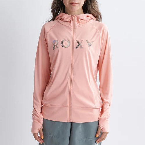 ロキシー ラッシュガード ラッシュパーカー レディース SIMPLY BOTANICAL LOGO PARKA RLY241027-APR|スイム&マリンZONE