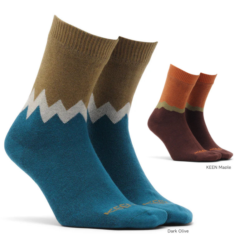 キーン ウォータープルーフ ソックス クルー 靴下 KEEN WP SOCKS CREW 1030017/1030018|アウトドアZONE
