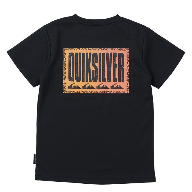 クイックシルバー キッズ ラッシュガード 半袖 LONG FADE SS YOUTH KLY241002-BLK|スイム&マリンZONE