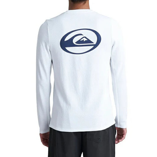 クイックシルバー ラッシュガード メンズ 長袖 SATURN SOFT LS QLY242031-WHT|スイム&マリンZONE