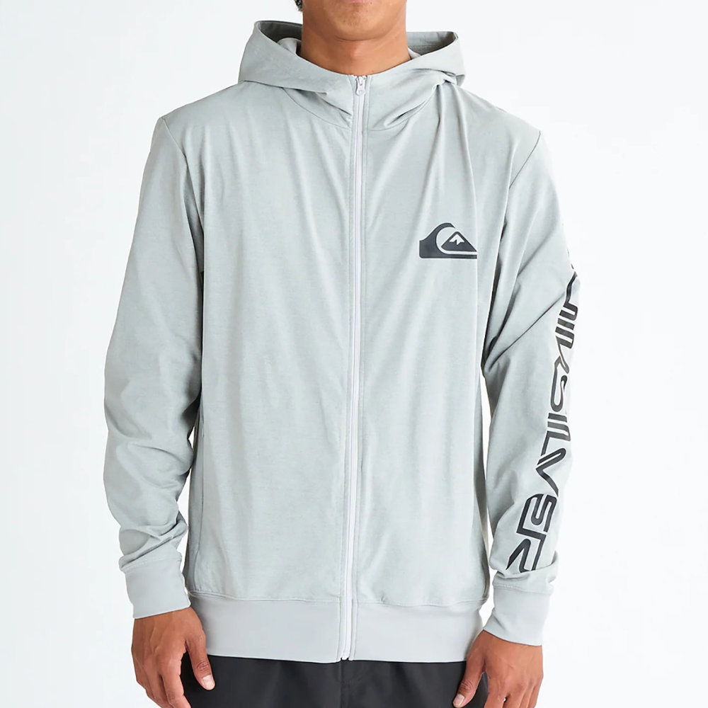 クイックシルバー ラッシュガード ラッシュパーカー メンズ 長袖 Quiksilver OMNI MW ZIP HOODIE QLY251030-HTR|スイム&マリンZONE