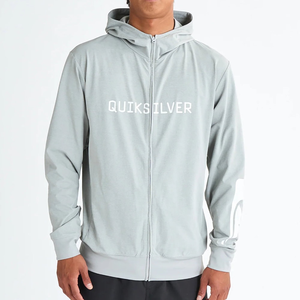 クイックシルバー ラッシュガード ラッシュパーカー メンズ 長袖 Quiksilver BIG CLICKER ZIP HOODIE QLY251032-HTR|スイム&マリンZONE