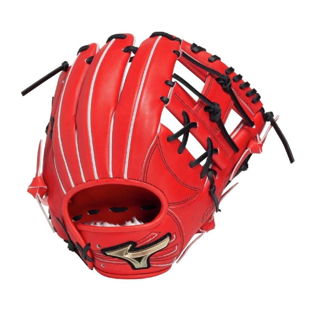 2025年秋冬 新作 ミズノ 一般軟式グローブ グローバルエリート 内野手用 右投げ 軟式野球 ラディッシュ×ブラック 1AJGR33403-7009|野球ZONE