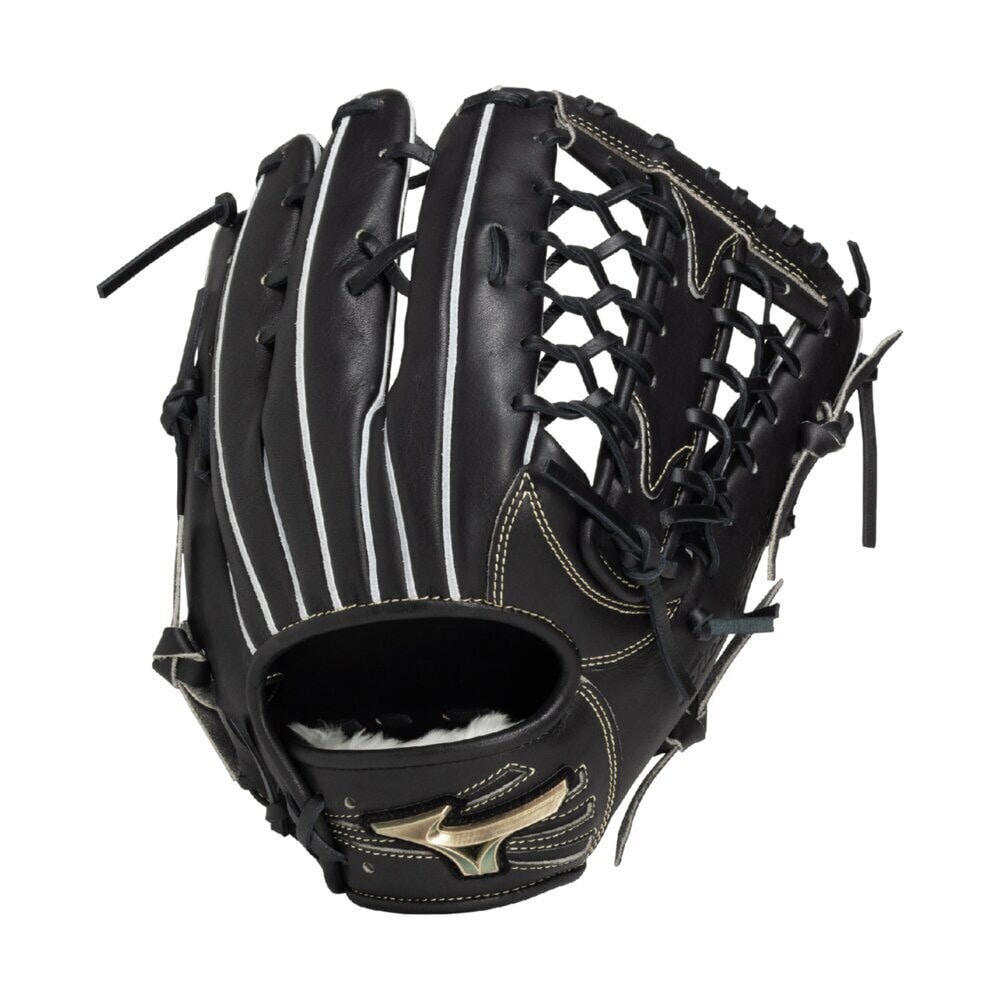 2025年秋冬 新作 ミズノ 一般軟式グローブ グローバルエリート 外野手用 右投げ 軟式野球 ブラック Hselection SIGNA 1AJGR33407-09|野球ZONE