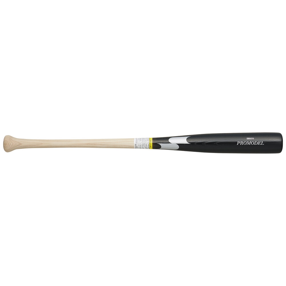 SSK エスエスケイ 少年軟式バット 木製 少年野球バット プロモデル 80cm ブラック×ナチュラル SBB5076F-KO-80|野球ZONE