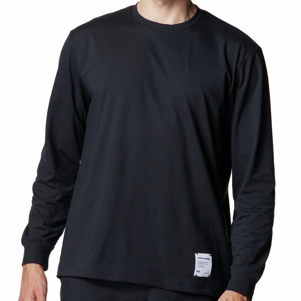 アンダーアーマー 長袖Tシャツ メンズ UAモチベート ロングスリーブ Tシャツ ブラック 6007732-001|トレーニングウエアZONE