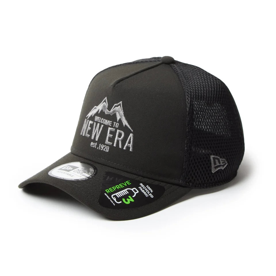 NEW ERA ニューエラ メッシュキャップ 9FORTY A-Frame トラッカー REPREVE ブラック 14668944|キャップZONE