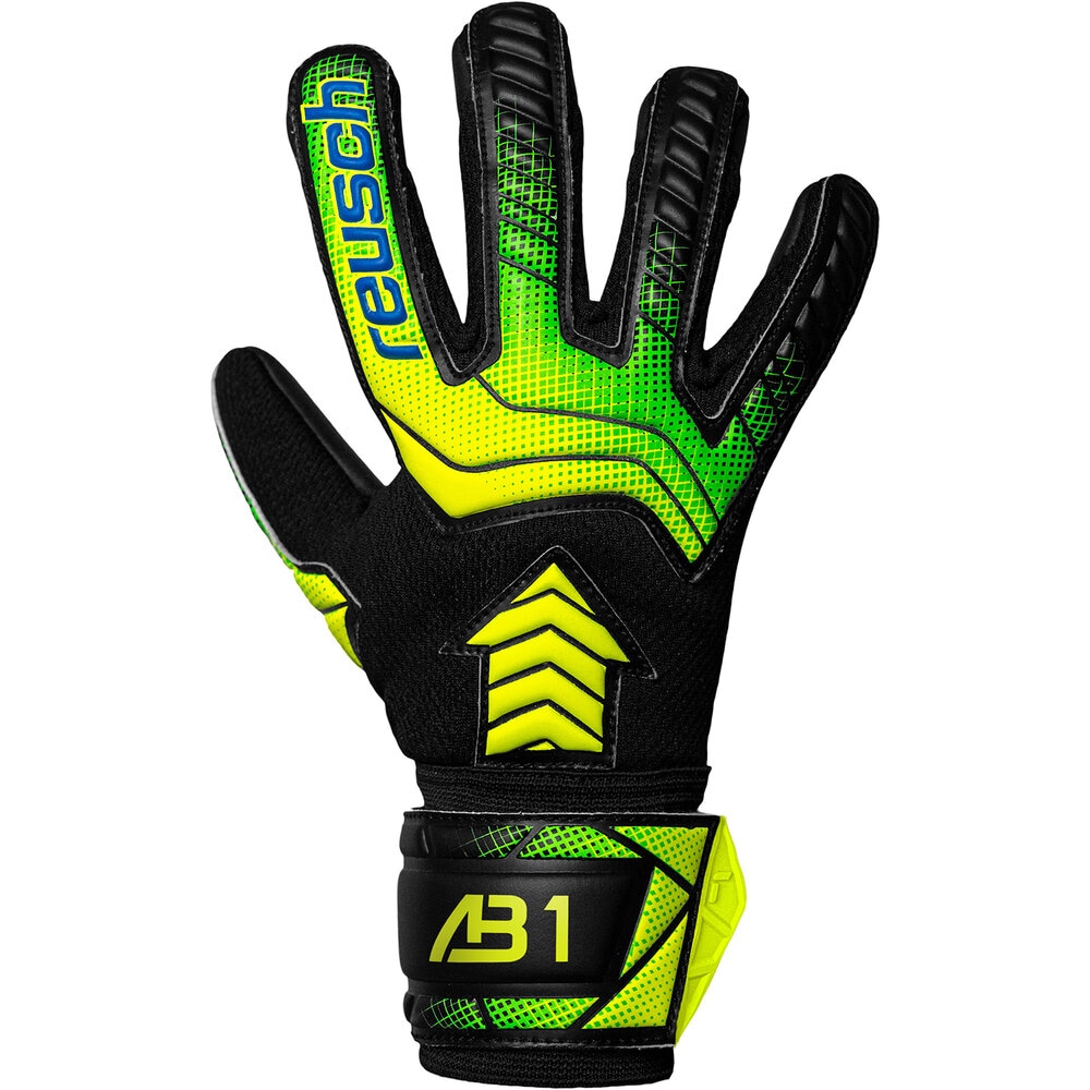REUSCH ロイシュ キーパーグローブ アトラクト AB1 シルバー ジュニア サッカー キーパー手袋 ブラック/セイフティイエロー 5562263-7052|サッカー&フットサルZONE