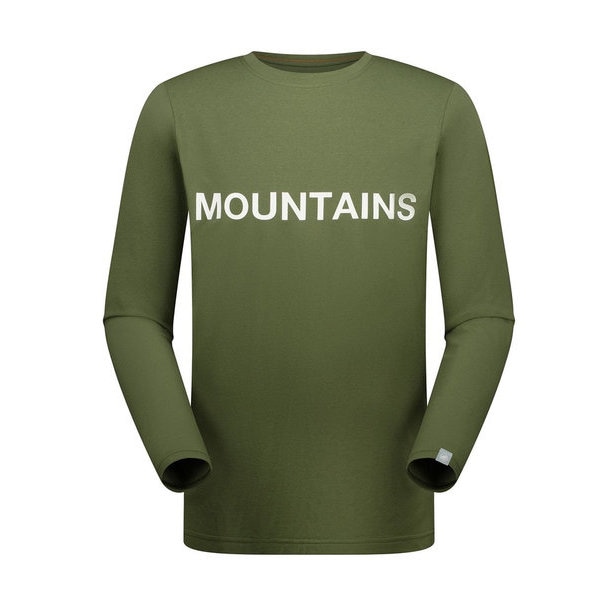 マムート 長袖Tシャツ メンズ QD ロゴ プリント ロングスリーブ Tシャツ アジアンフィット marsh PRT4 1016-01030-40298