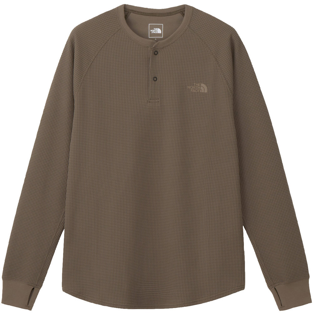 2025年秋冬 新色 ザ・ノース・フェイス フリーランワッフルクルー メンズ 長袖 シャツ トープ NT62394-T|アウトドアZONE
