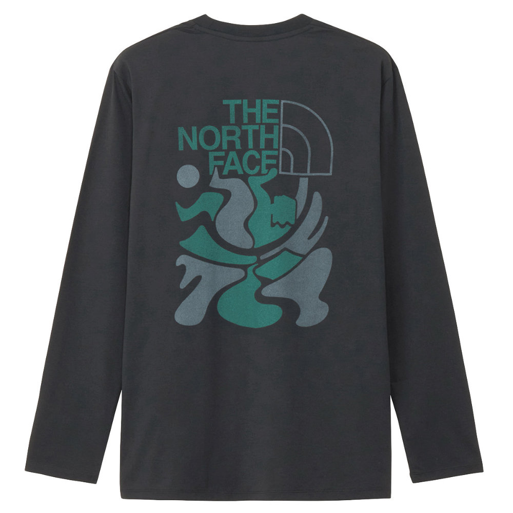 2025年秋冬 新作 ザ・ノース・フェイス Tシャツ 長袖 メンズ ロングスリーブ ES クライミングロゴティー NT82593-K|アウトドアZONE
