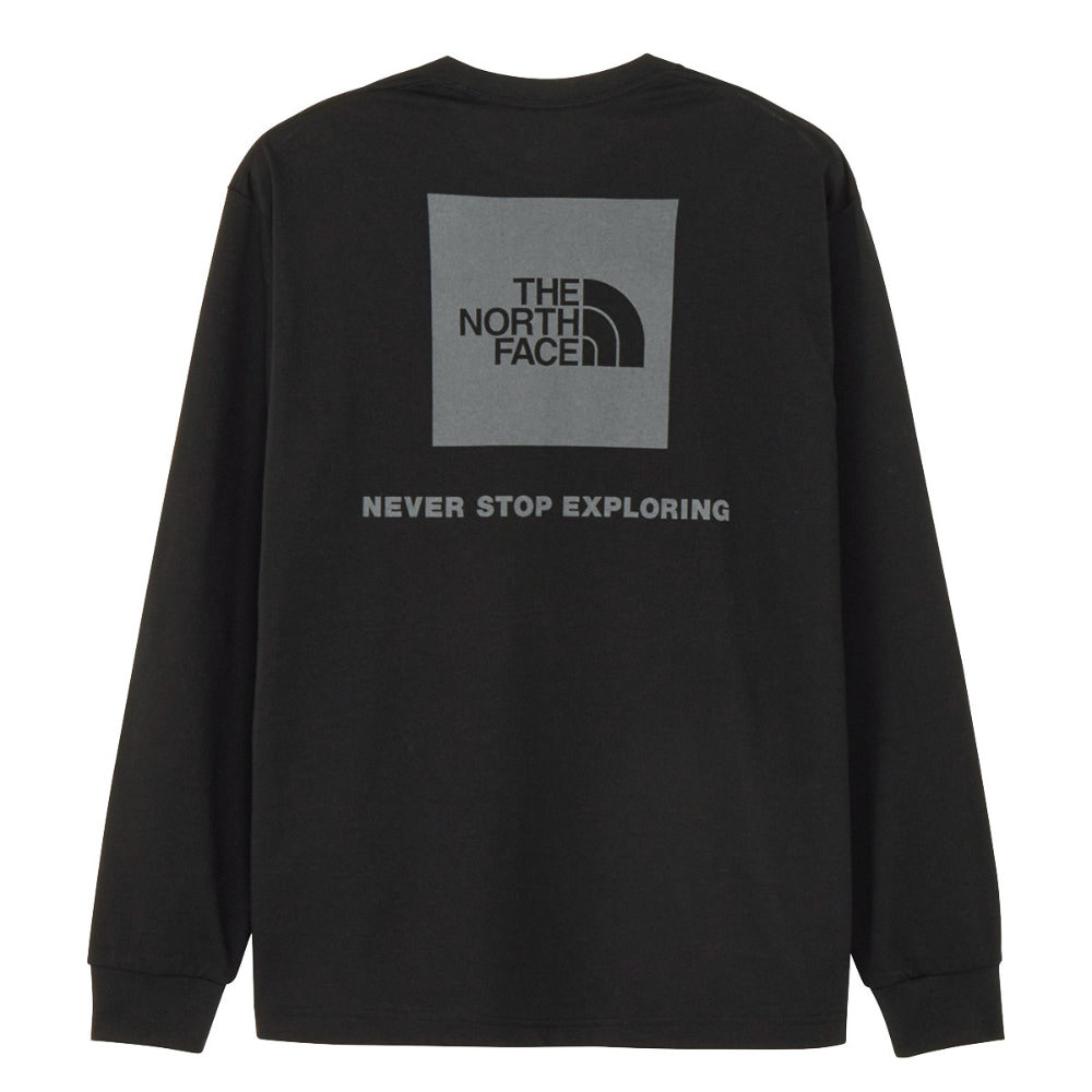 2025年秋冬 新色 ザ・ノース・フェイス Tシャツ 長袖 メンズ ロングスリーブバックスクエアロゴティー NT32442-KK|アウトドアZONE