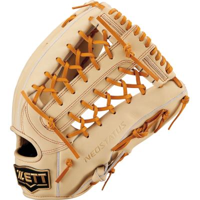 ゼット 一般軟式グラブ ネオステイタス 外野手用 右投げ 軟式野球グローブ パステルブラウン/オークブラウン BRGB31527N-3236-LH|野球ZONE