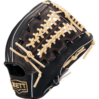 ゼット 一般軟式グラブ ネオステイタス オールラウンド用 右投げ 軟式野球グローブ ブラック/パステルブラウン BRGB31530N-1932-LH|野球ZONE