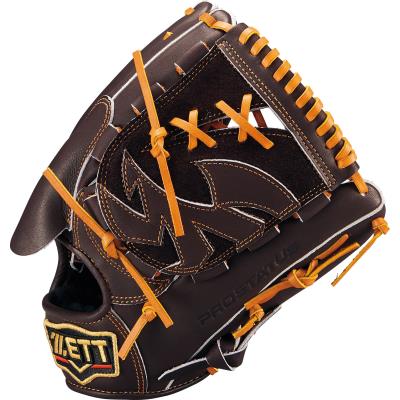ゼット 一般軟式グラブ プロステイタス 22 投手用 右投げ 軟式野球グローブ ブラウン/オークブラウン BRGB30241G-3736-LH|野球ZONE