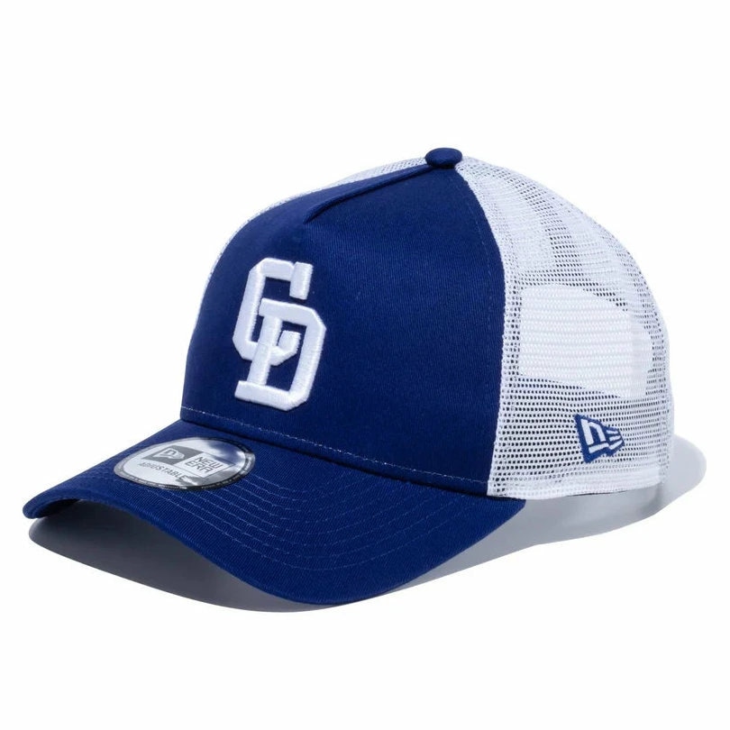 NEW ERA ニューエラ メッシュキャップ 9FORTY A-Frame トラッカー 中日ドラゴンズ ダークロイヤル/ホワイト 14524982|キャップZONE