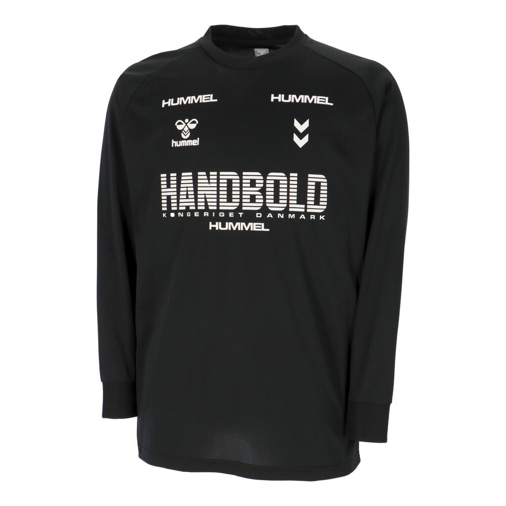 ヒュンメル ハンドボールシャツ 長袖 メンズ HB BASIC L/S プラクティスシャツ ブラック HAP7227-90|トレーニングウエアZONE
