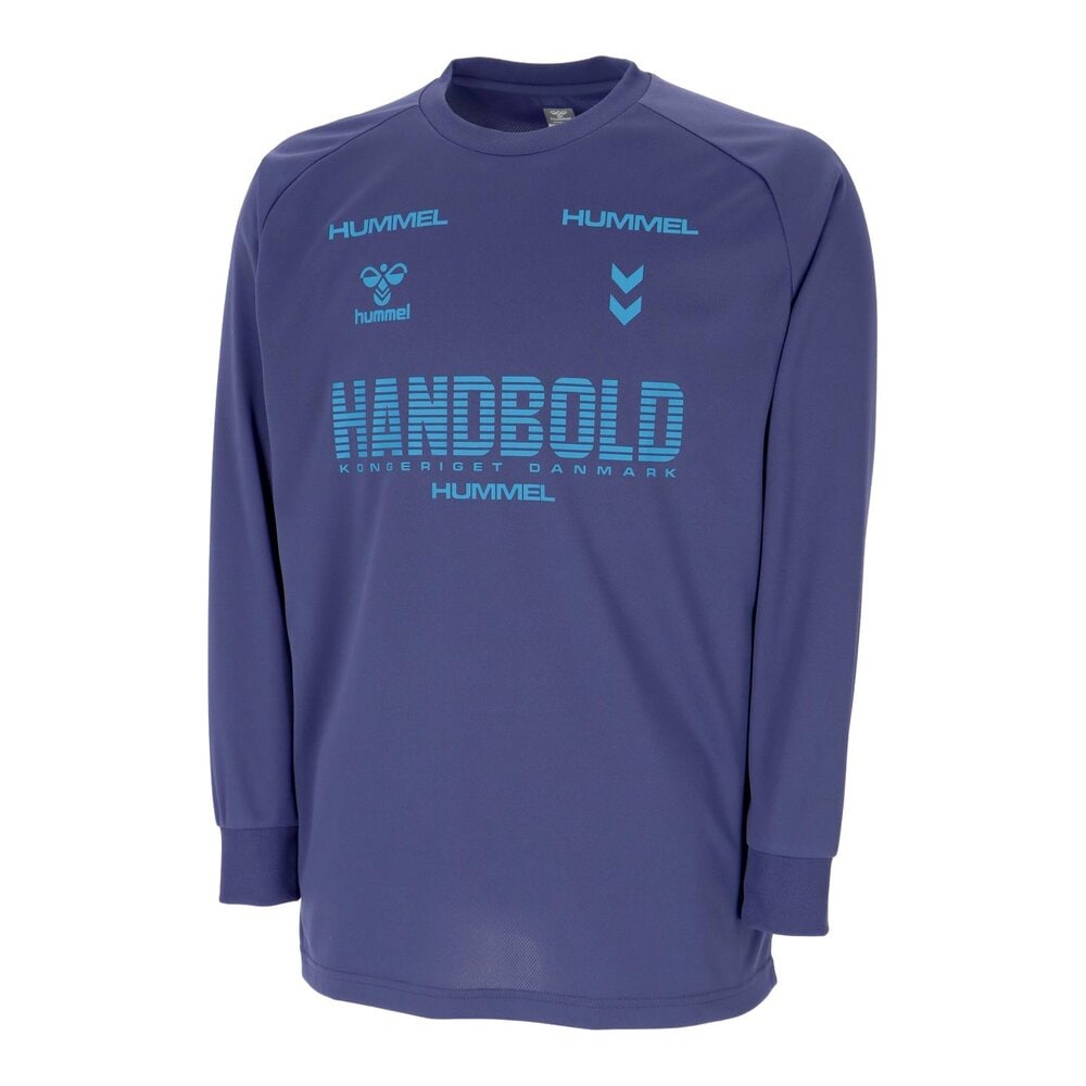 ヒュンメル ハンドボールシャツ 長袖 メンズ HB BASIC L/S プラクティスシャツ ダストパープル HAP7227-883|トレーニングウエアZONE