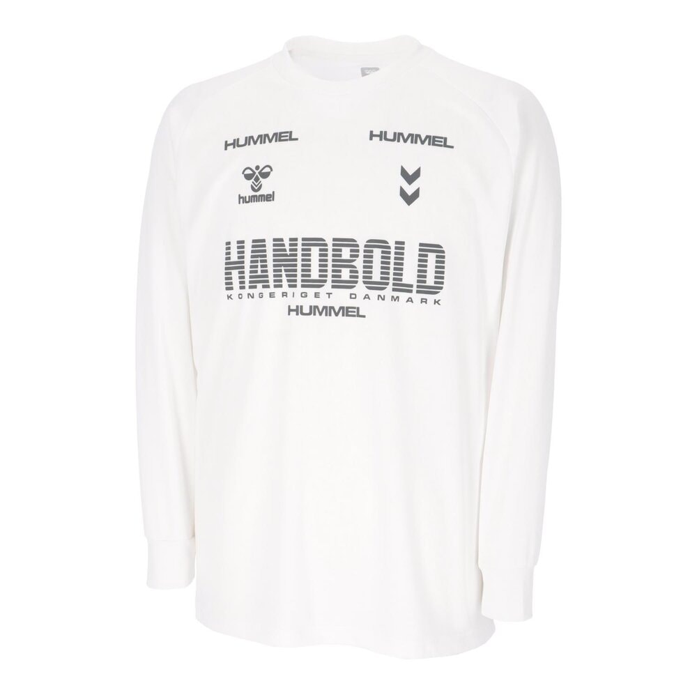 ヒュンメル ハンドボールシャツ 長袖 メンズ HB BASIC L/S プラクティスシャツ ホワイト HAP7227-10|トレーニングウエアZONE