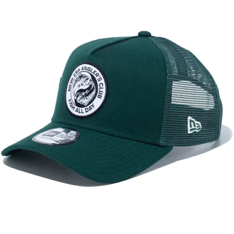 NEW ERA ニューエラ メッシュキャップ 9FORTY A-Frame トラッカー New Era Angler's Club ブラックバス 14110111|キャップZONE