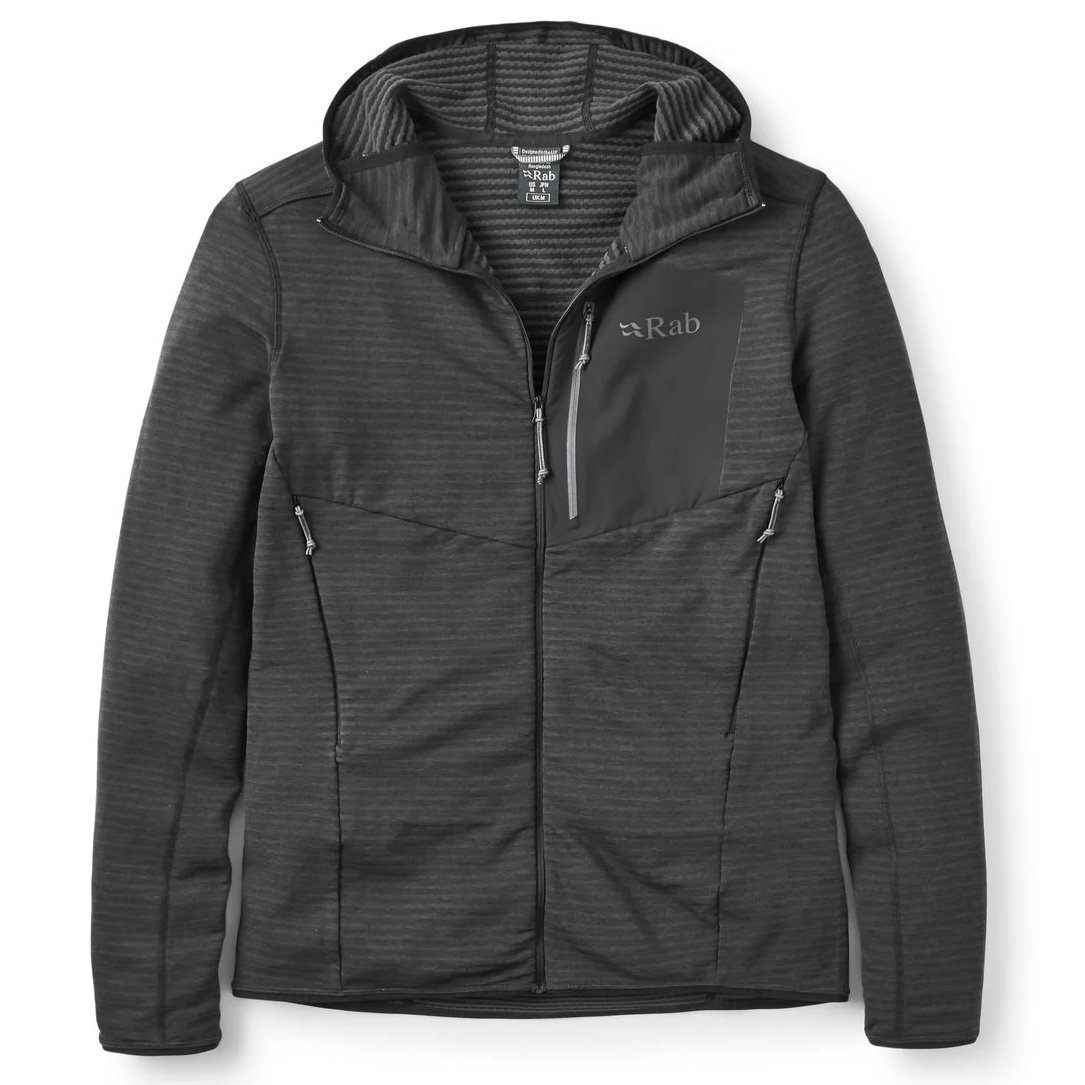 Rab ラブ フリースジャケット メンズ アセンダーライトフーディー QFG58-BLK