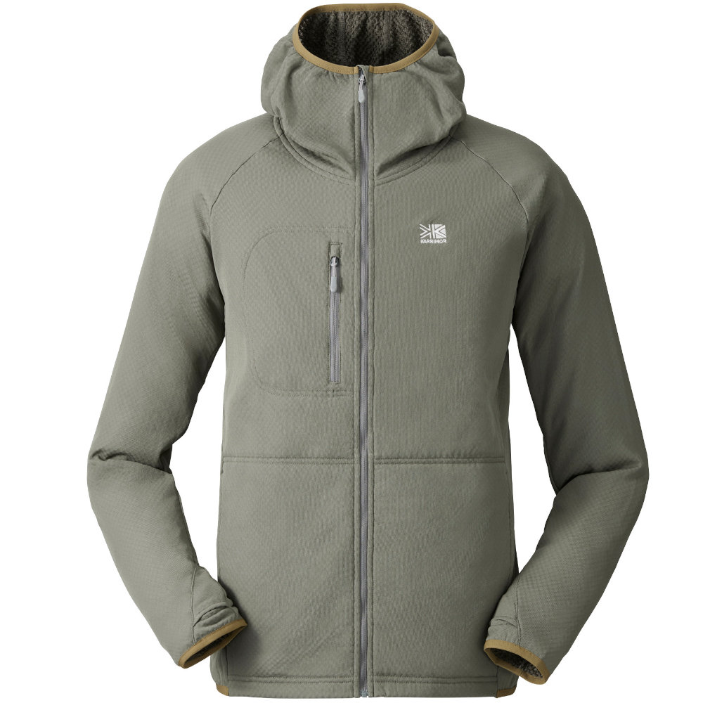 カリマー オクタ サーマルジップフーディ メンズ ミドルレイヤー セージグレー 101597-7500|アウトドアZONE