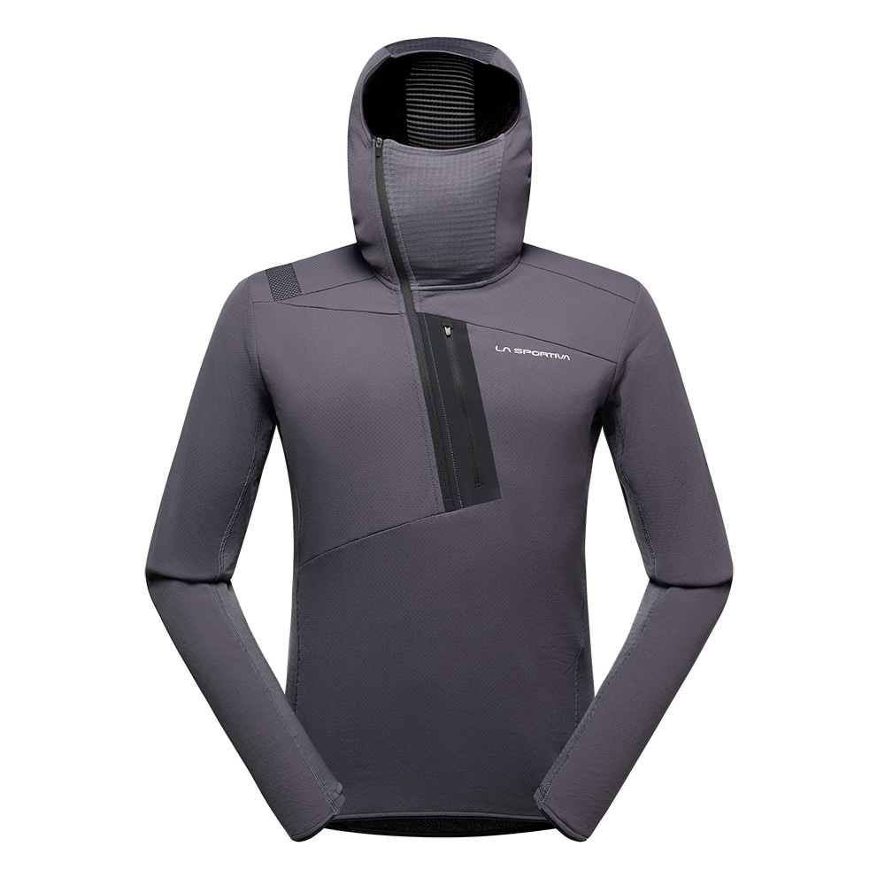 スポルティバ ミッドレイヤー メンズ フリース Big Wall Pullover Hoody M Onyx/Chalk ZAMF021G19W04|アウトドアZONE