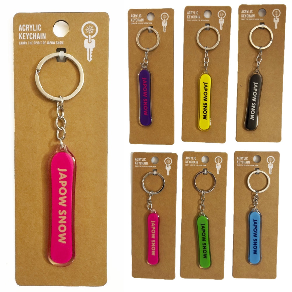 JAPOWSNOW ジャパウスノー スノーボード アクリルキーホルダー|スノーボード ZONE