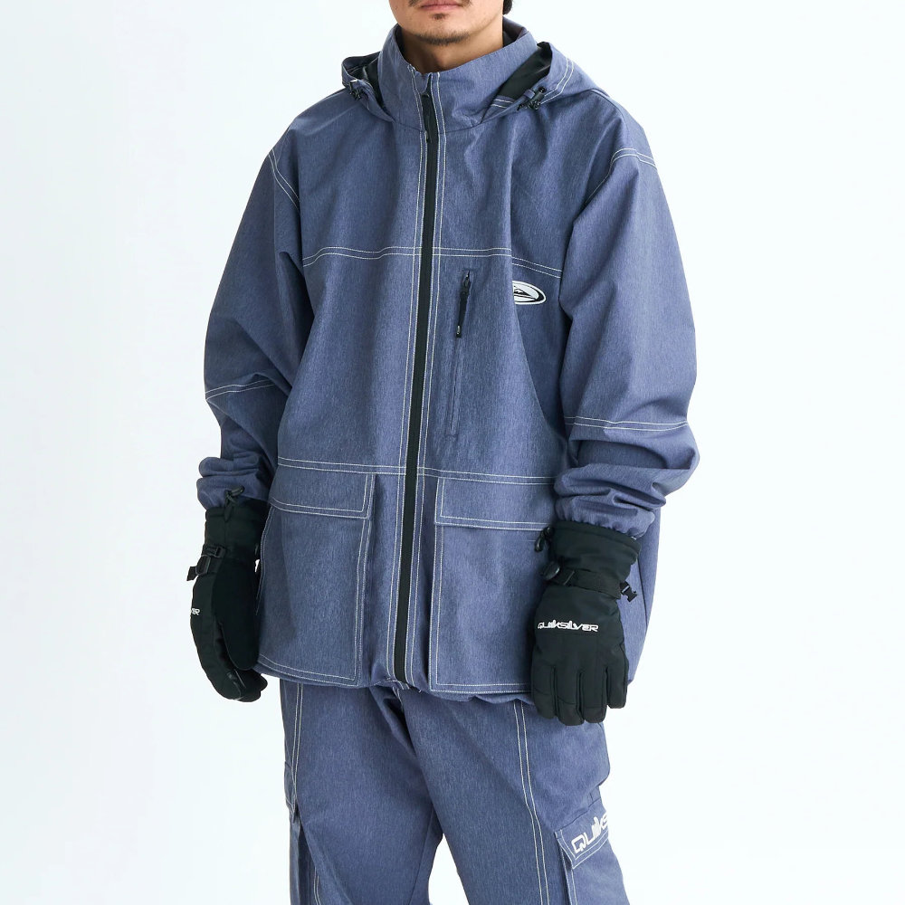 25-26 クイックシルバー スノーボードウェア スノーボードジャケット メンズ QUIK JEAN JK QJK253408-BZM0