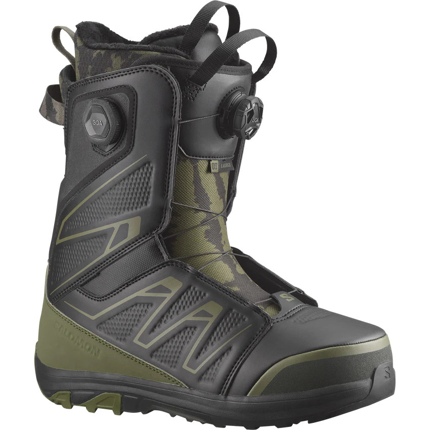 25-26 サロモン スノーボードブーツ メンズ LAUNCH BOA SJ BOA Black/Olive Night L478298