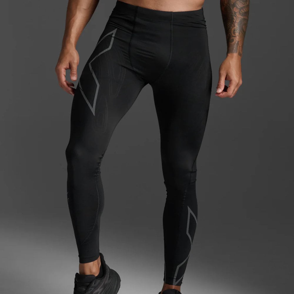 2XU MCS ランコンプレッションタイツ メンズ ロングタイツ ランニング 着圧 リカバリー マラソン ツータイムズユー MA5305B-BLKBRF