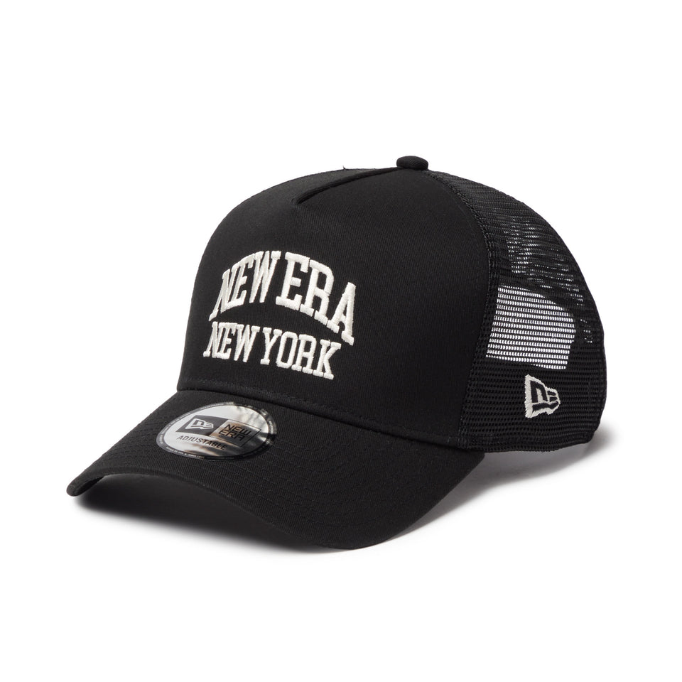 NEW ERA ニューエラ メッシュキャップ 9FORTY A-Frame トラッカー College Logo ブラック 14744933
