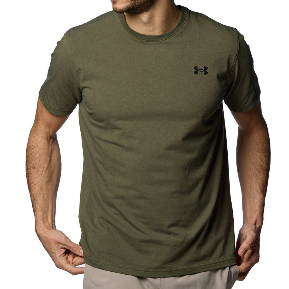 アンダーアーマー 半袖 Tシャツ メンズ UAパフォーマンスコットン ショートスリーブTシャツ 1384805-390
