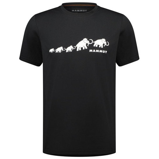 マムート Tシャツ メンズ 半袖 QD ロゴ プリント Tシャツ アジアンフィット black PRT3 1017-02012-00255