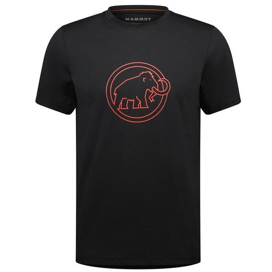 マムート Tシャツ メンズ 半袖 QD ロゴ プリント Tシャツ アジアンフィット black PRT4 1017-02012-00413