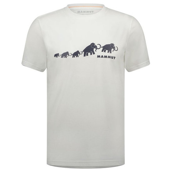 マムート Tシャツ メンズ 半袖 QD ロゴ プリント Tシャツ アジアンフィット white PRT3 1017-02012-00473
