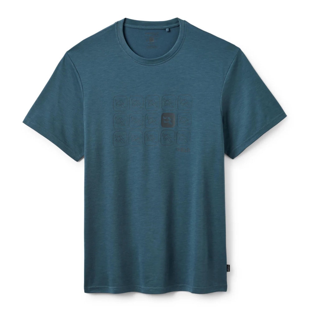 Rab ラブ クリンプリピートティー メンズ Tシャツ 半袖 Crimp Repeat Tee QCC30-ORB