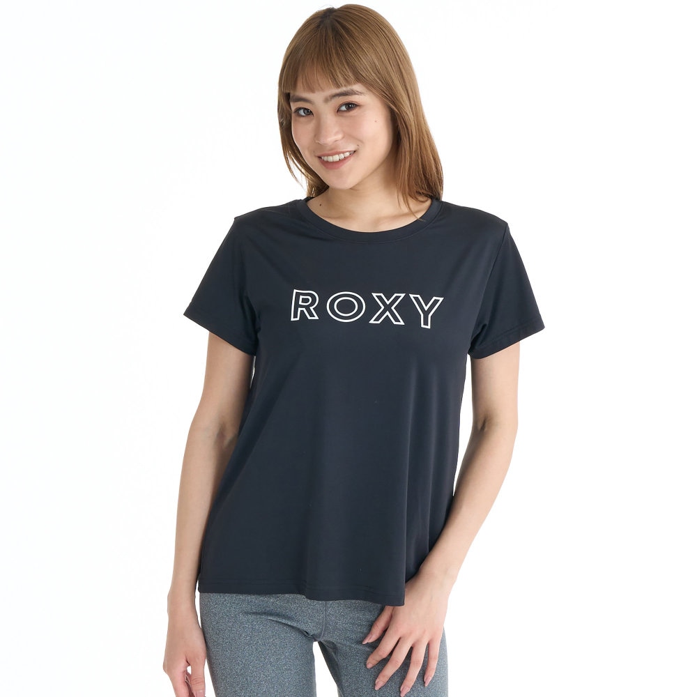 �������� T����� Ⱦµ ��ǥ����� ��Φξ�� ®�� UV���å� MY 1ST ROXY TEE RST261531-BLK