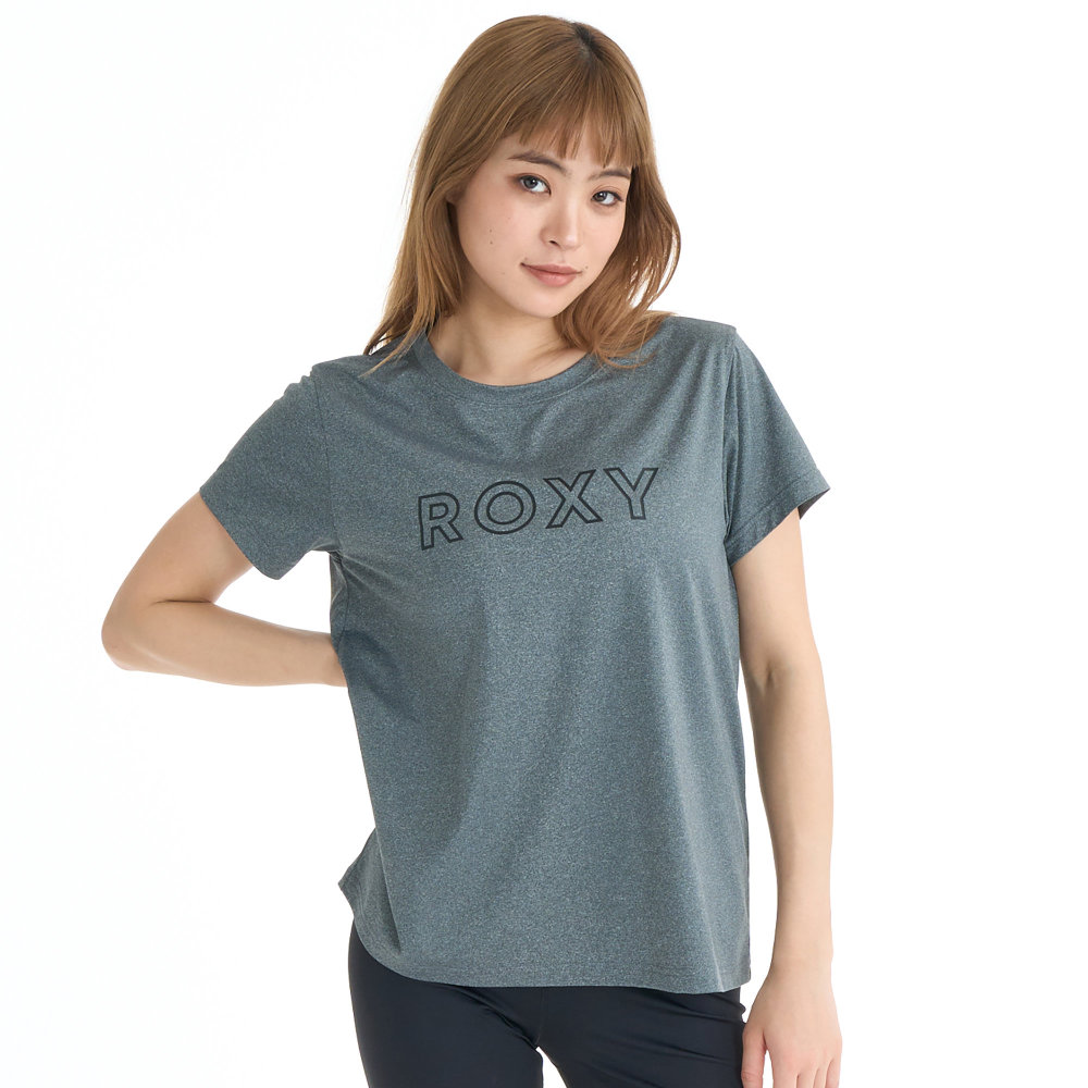 �������� T����� Ⱦµ ��ǥ����� ��Φξ�� ®�� UV���å� MY 1ST ROXY TEE RST261531-GRY