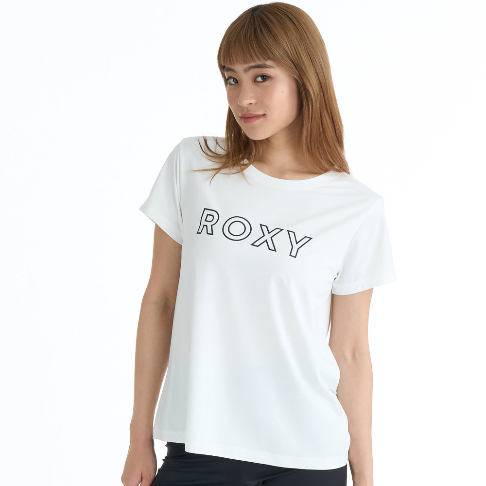 �������� T����� Ⱦµ ��ǥ����� ��Φξ�� ®�� UV���å� MY 1ST ROXY TEE RST261531-WHT