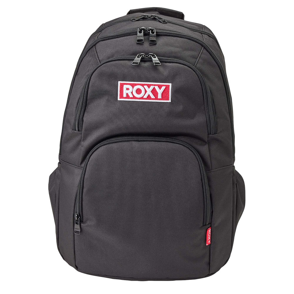 ロキシー リュック ゴーアウト レディース 23L 最大30L ブラック/レッドロゴ ROXY GO OUT RBG251301-RED