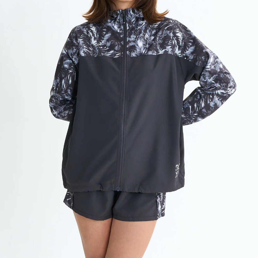 ロキシー フィットネス ジャケット レディース 撥水加工 HAVE A GREAT DAY JACKET RJK254517-BLK