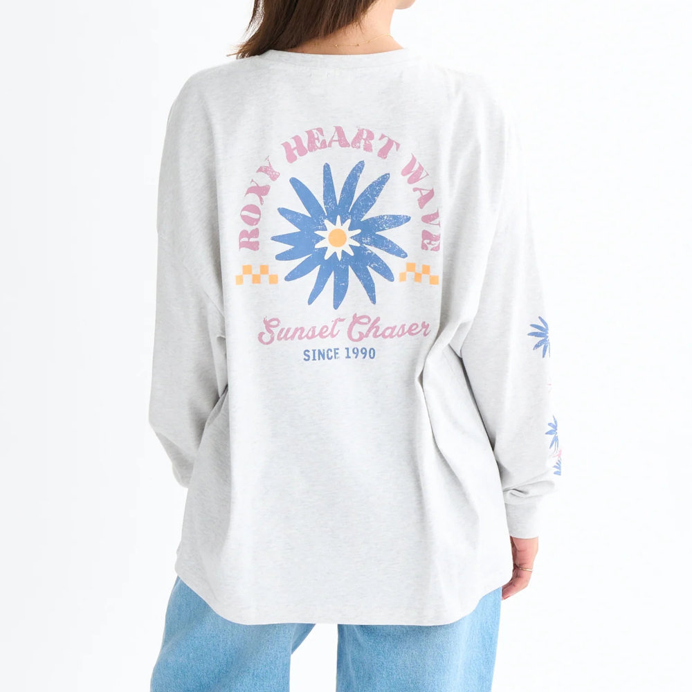ロキシー 長袖 Tシャツ レディース バックプリント BELLIS L/S TEE RLT254033-HER