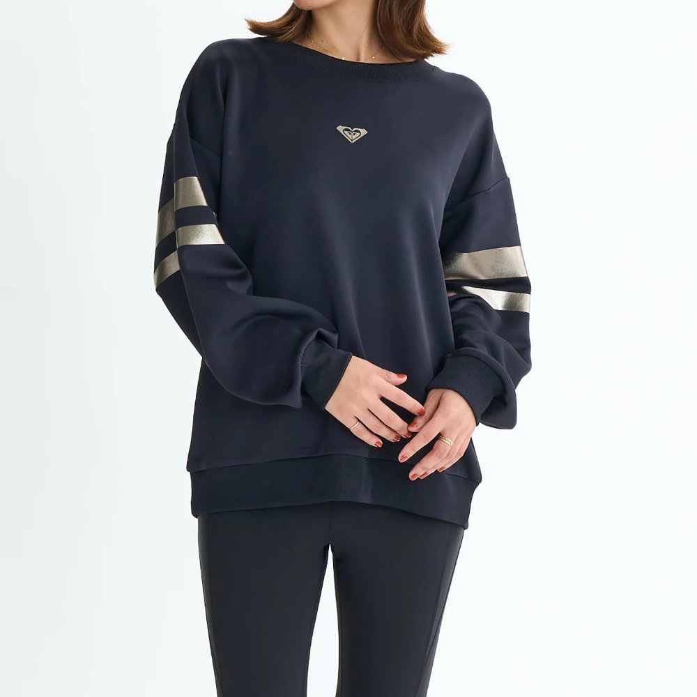 ロキシー トレーナー レディース 速乾 UVカット プルオーバー BRIGHTEN YOUR LIFE PO RPO254509-BLK